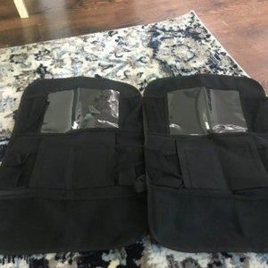 Car Backseat Organizer with 10" Table Holder, 9 Storage Pockets Seat Back,2 Pack